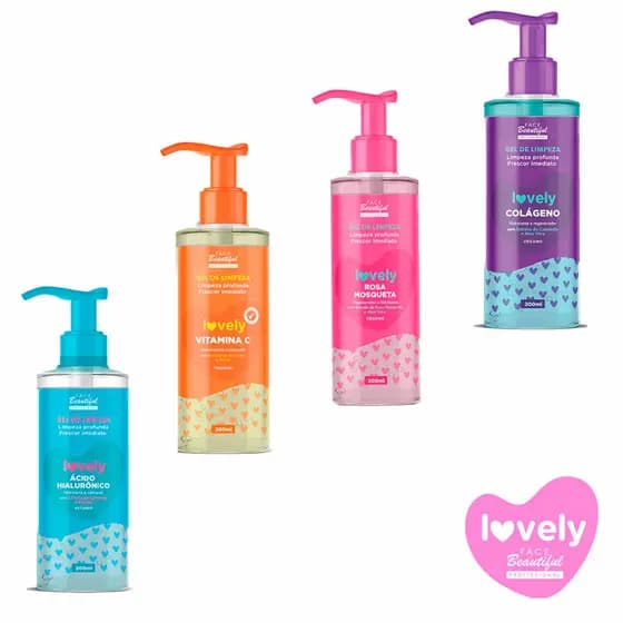 Gel de Limpeza Sabonete Facial Lovely 200ml - Face Beautiful
