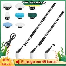 Escova De Limpeza Multiuso Doméstica 7 Em 1 , Purificador Giratório Elétrico , Vassoura De Banheiro , Ferramenta De Cozi