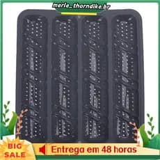 Forma De Pão De Silicone De 4 Cavidades De Liberação Fácil , Rolo Francês Antiaderente , Alças Antiderrapantes Para Assa