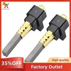 Escova De Carbono Do Motor Aspirador De Pó De 2 Pces 6.5X11X32mm , Peças De Alta Qualidade Para