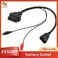 Para 3 Pinos A 16 OBDII OBD2 Obd-II Conector Adaptador Cabo De Carro Automático Diagnóstico De