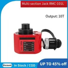RMC-101L Macaco Hidráulico Multi-Seção 10T Split Multiestágio Cilindro De Aço Jack Equipamento De Elevação De