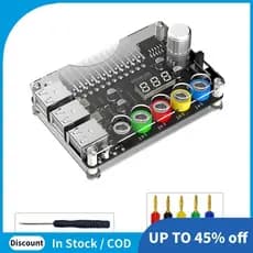 Placa De Fuga De Fonte De Alimentação ATX De 24 Pinos , Módulo , Botão De Tensão Ajustável , 6 Portas , USB 2.0 , Suport