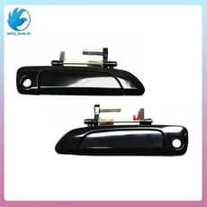 [lesley_jones.br] Maçanetas Dianteiras Externas Pretas Novas Para Honda Civic Sedan 2001-2005