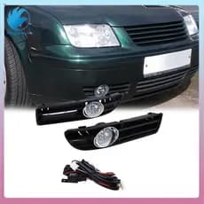 [lesley_jones.br] Grade Dianteira Do Farol De Neblina LED Para Carro VW Bora Jetta MK4 1999-2007 1 Par