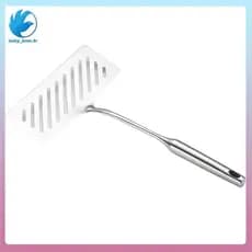 [lesley_jones.br] Utensílio De Cozinha Em Aço Inoxidável 304 Espátula De Peixe Extra Larga Pá De Bife Turner Com Fenda C