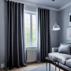 Cortina Blackout PVC 100% Corta Luz 2,80 x 2,30 com Ilhós para Sala Quarto Proteção Solar Total Promoção