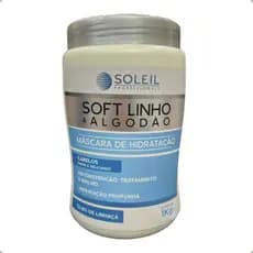 Máscara De Hidratação Profunda Profissional Soft Linho Para Cabelos Finos E Delicados Soleil 1Kg