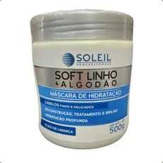 Máscara De Tratamento Profissional Soft Linho Para Cabelos Finos E Delicados Soleil 500g