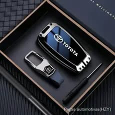 Capa protetora de chave de carro em liga de zinco da Toyota é adequada para Highlander CZ9W 6351. MNWC em português