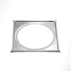 Porta Grelha Ralo Click Caixilho Quadrado 10x10 Inox 430