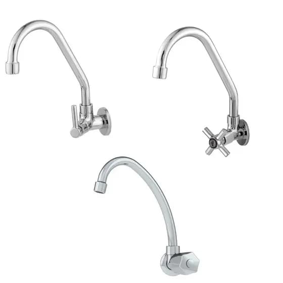 Torneira de Cozinha ABS Cromado 1167 1/4 de volta Parede