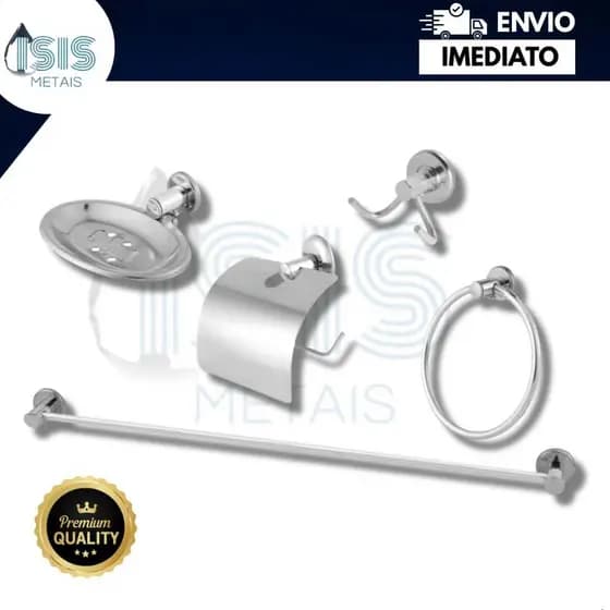 KIT ACESSORIOS PARA BANHEIRO KIT  STANDER 5 PEÇAS