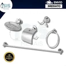 KIT ACESSORIOS PARA BANHEIRO KIT  STANDER 5 PEÇAS