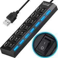 HUB USB 2.0 7 PORTAS MULTI