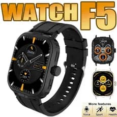 2026 F5 Relógio Inteligente Masculino  Tela HD Bluetooth Chamada  Freqüência Cardíaca SmartWatch