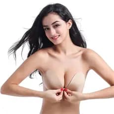 Sutiã Adesivo Silicone Invisível UnBra Aumenta E Levanta Seios 圆杯前扣
