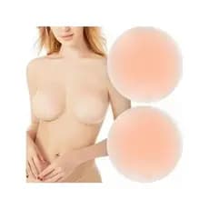 Sutiã adesivo, invisível, protetor de mamilo, silicone, sem fechos, decotado, costas abertas 圆形硅胶