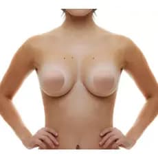Combo Lib 2 Mini Sutiã Adesivo Silicone Reutilizável 2 pares - Tam Único 圆形布