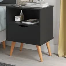 Mesa De cabeceira Grécia Para quarto Com gaveta e Pé Palito