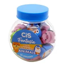 Borracha Mini Fantasia Animais Pote Com 20 Unidades CiS