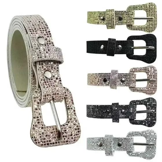 Cinto Feminino com Brilho Glitter