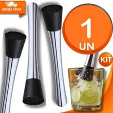 Socadores Macerador Em Inox Ideal Drinks, Caipirinha Mojitos Cozinha Bar Multiuso Utensílios