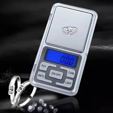 Mini Balança Digital De Bolso Alta Precisão Portátil 0,01g Até 500g Digital LCD Bandeja Cozinha