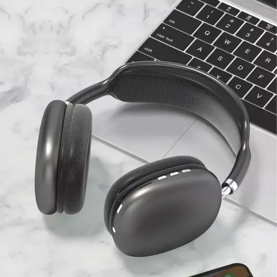 Fone de Ouvido Headphone Bluetooth Sem Fio Wireless Rohs  P9 BLACK