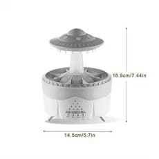 Umidificador de Nave com Gotas de Chuva Alienígena Difusor Led 7 cores