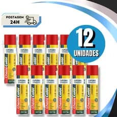12 Unidades Espuma Expansiva Poliuretano Profissional 500ml Chemicolor