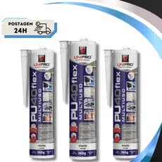 Adesivo Cola Fixa Cuba Pu 40 Inox Mármores Granitos Vedação - Branco/Cinza