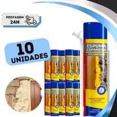 Kit Unidades Espuma Expansiva Poliuretano Profissional 500ML Com Aplicador