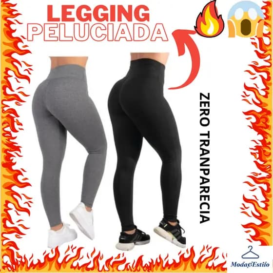Calça Legging Cintura Alta Forrada Inverno Plus size