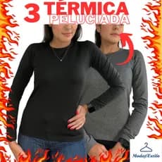 KIT C/ 3 Blusa de Frio Feminina Térmica Peluciada