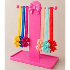 Organizador de Laços e Fitas Infantil Porta Acessórios | Suporte Expositor para Laços de Cabelo | Decoração