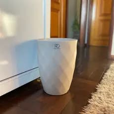 Vaso Coluna Veneza 38cm para Plantas Jardim Sala Luxo Decorativo Polietileno Resistente