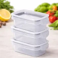Plasutil Kit 3 Potes Trava Mais 175ml – Pote Hermético para Alimentos Lancheira Marmita