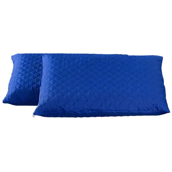 Par De Porta Travesseiro Impermeável Matelado Varias Cores Decoração