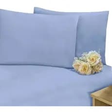 Lençol com Elástico em Percal de Algodão + Fronha – Para Cama Box Casal, Queen, King e Solteiro