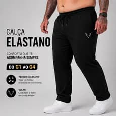 Kit 2 e 1 unidade Calça Jogger Masculina G1 ao G3 Plus Size Helanca Slim Esportiva para Academia