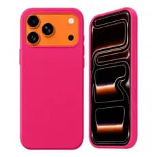 Capa Capinha Case Para iPhone 17 Pro Max Silicone Premium + Rosa - Pink Lisa