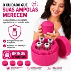 Organizador Porta 4 Ampolas E Insulina Estojo Tirzec Monjaro+