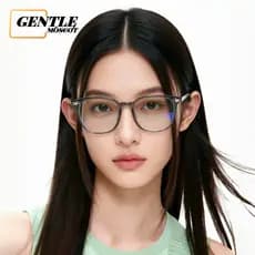 (GENTLE MOSCOT) Óculos Retangulares Retrô Modernos Estilo K Femininos TR90 , Com Armação De Bloqueio De Luz Azul Para Jo