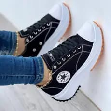 Promoção Tênis Feminino Plataforma Estrela do 34 ao 39 - Confortável 2.0 Blogueira Super Leve