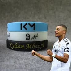 Pulseira De Silicone Trançado De Assinatura/Paris Saint-Germain Fc (PSG) No . 9/Estrela/Kylian Mbappé
