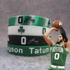 Pulseira De Silicone Trançado De Assinatura/Boston Celtics No . 0/Estrela/Jason Tatum