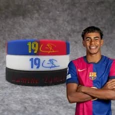 Pulseira De Silicone Assinatura/Barcelona No . 19/Lamina Yamal