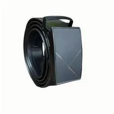 Cinto social masculino tradicional, catraca automática, preto fosco, envio aleatório