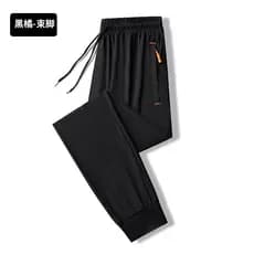 Calça esportiva leve e casual, de secagem rápida e respirável! Preta pura!